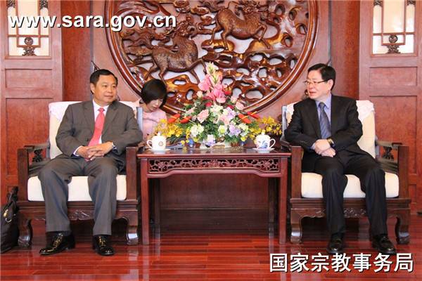 王作安局长会见越南宗教委范勇主任一行 