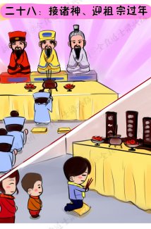 腊月二十八接诸神、迎祖宗过年