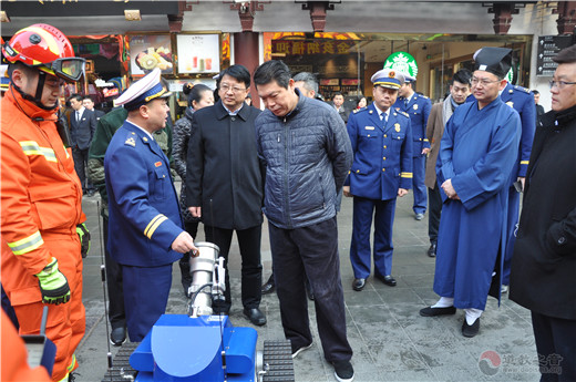 豫园核心区消防联动演练在上海城隍庙举行