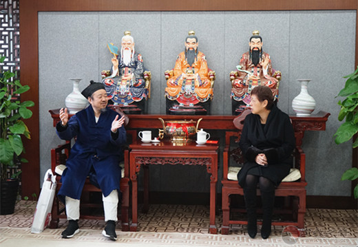 北京市委常委、统战部部长齐静节前走访慰问市道协负责人