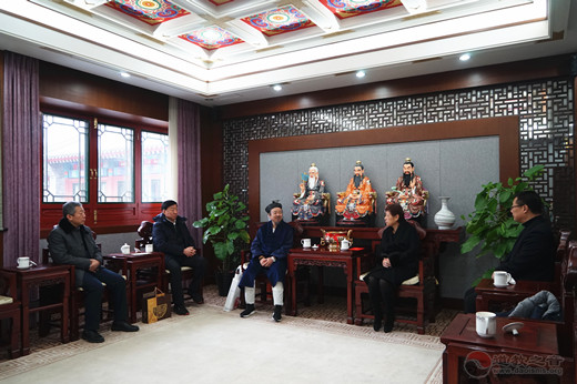 北京市委常委、统战部部长齐静节前走访慰问市道协负责人