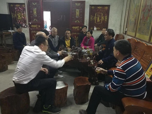 广西贵港市民宗委韦永弼一行到白石山三清观走访慰问