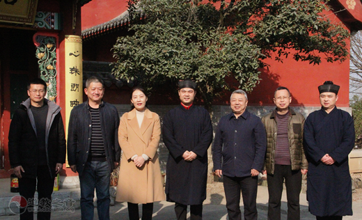 陕西省汉中市汉台区委常委、统战部部长陈琳存一行慰问区道协负责人