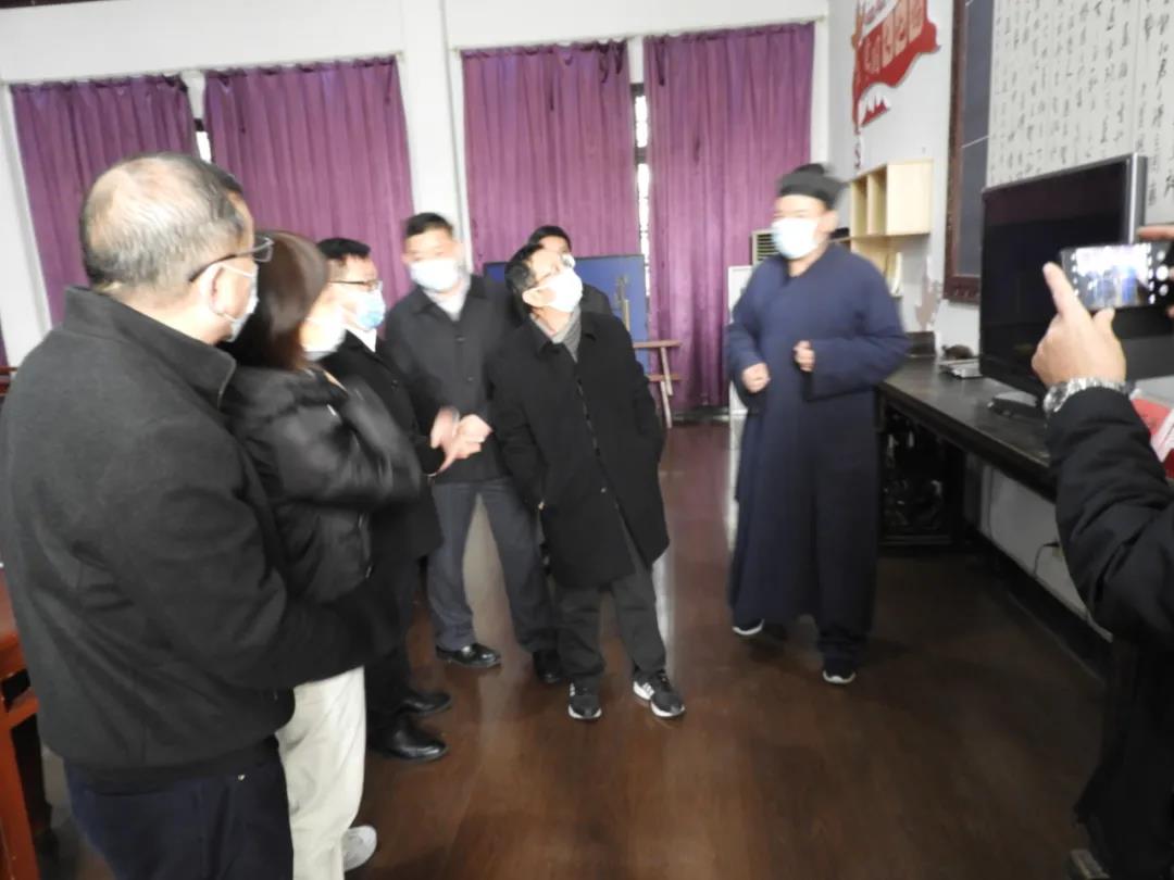 湖北省委统战工作领导小组朱思林一行莅临武汉长春观调研